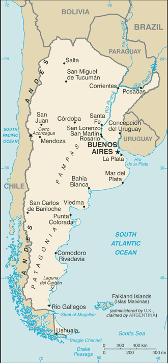 Argentina Map Country