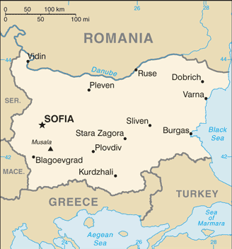 Map Bulgaria