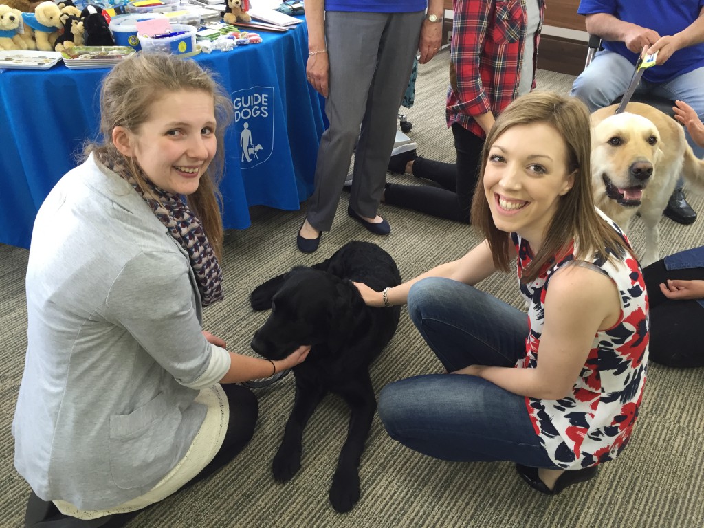 Fran and Jasmine enjoyed meeting all of the lovely guide dogs