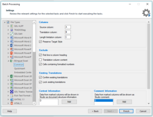 Trados Tips: Bilingual Excel settings